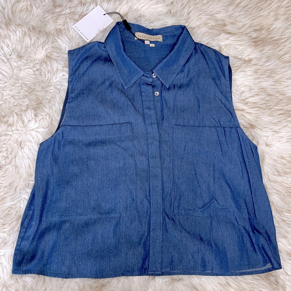 Elle Sasson denim top